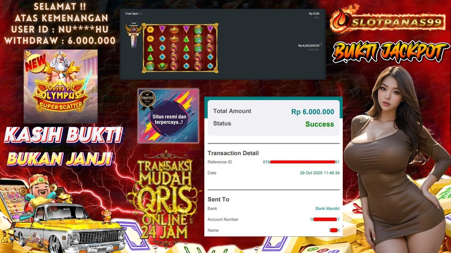 SLOTPANAS99 JACKPOT SLOT GATES OF OLYMPUS SUPER SCATTER